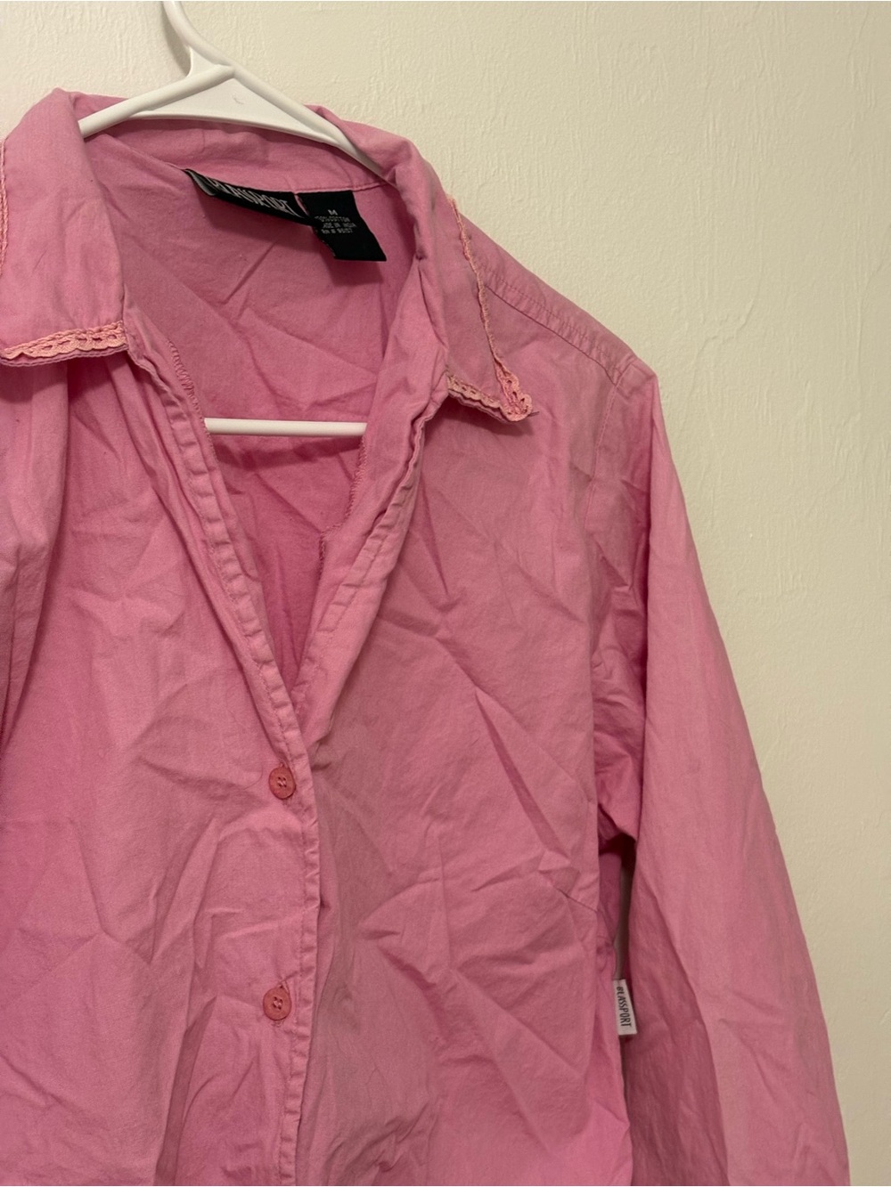 Blassport Women's Pink Button-Down Shirt